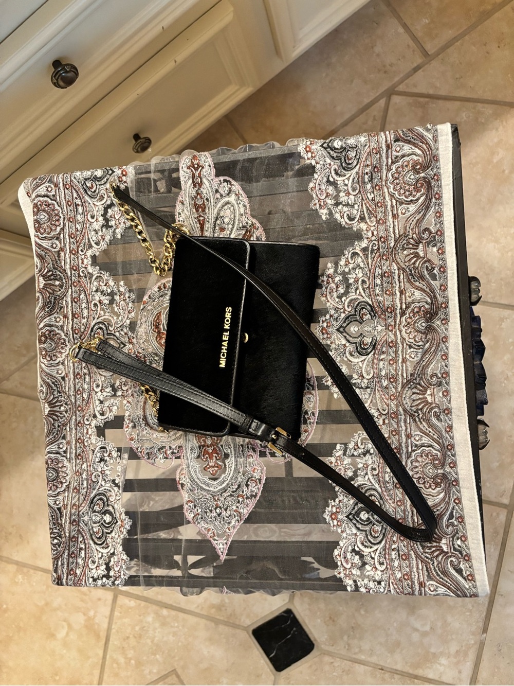 Michael Kors Black Crossbody Chain Shoulder Bag - Picture 9 of 9
